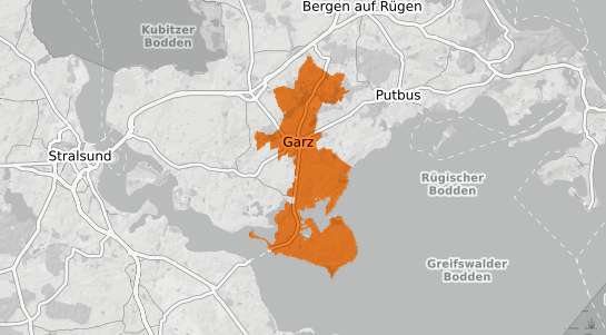 Mietspiegelkarte Garz R&uuml;gen